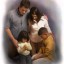 famiglia che prega